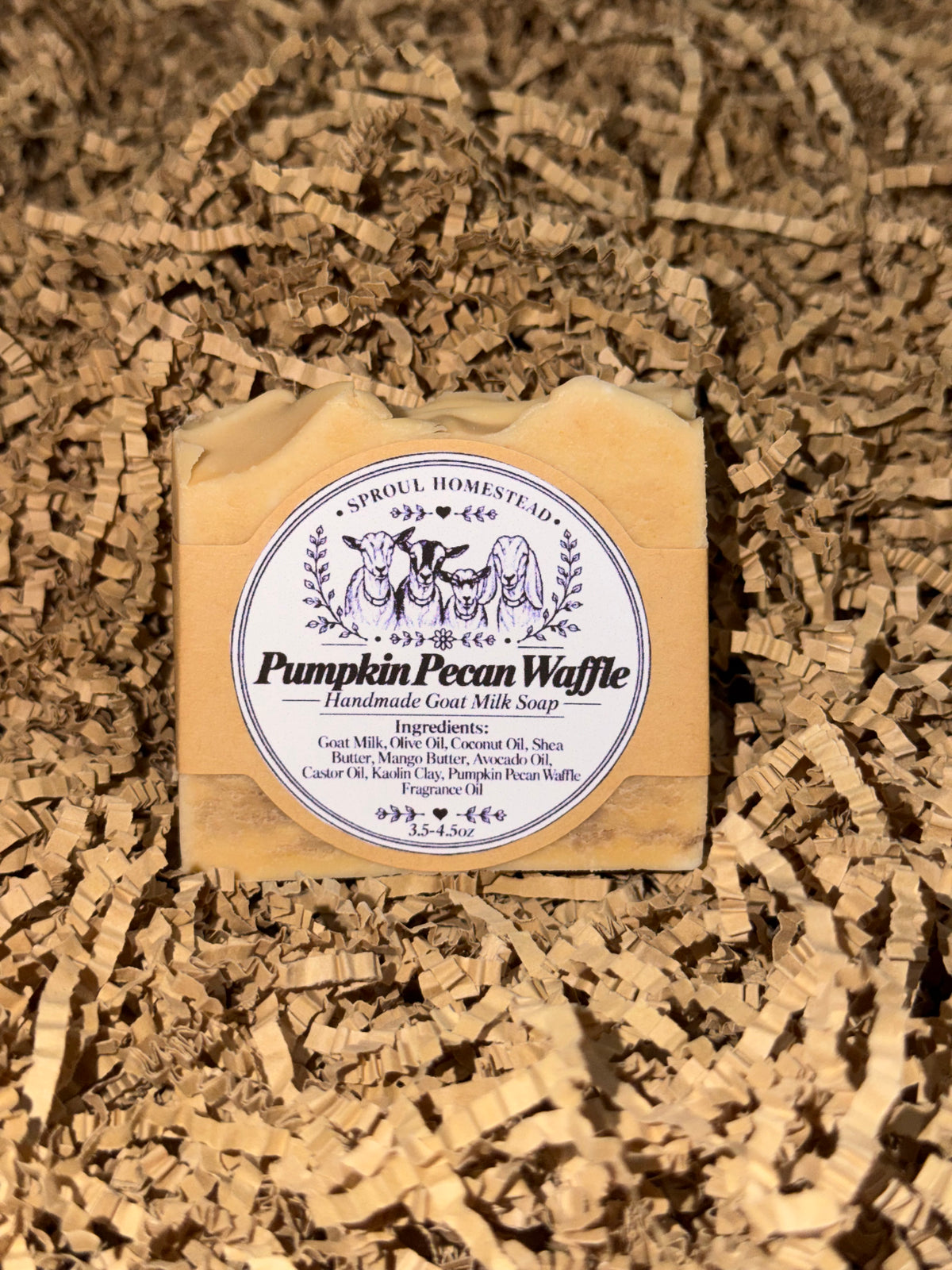 Pumpkin Pecan Waffle Goat Milk Soap | PRE-ORDER